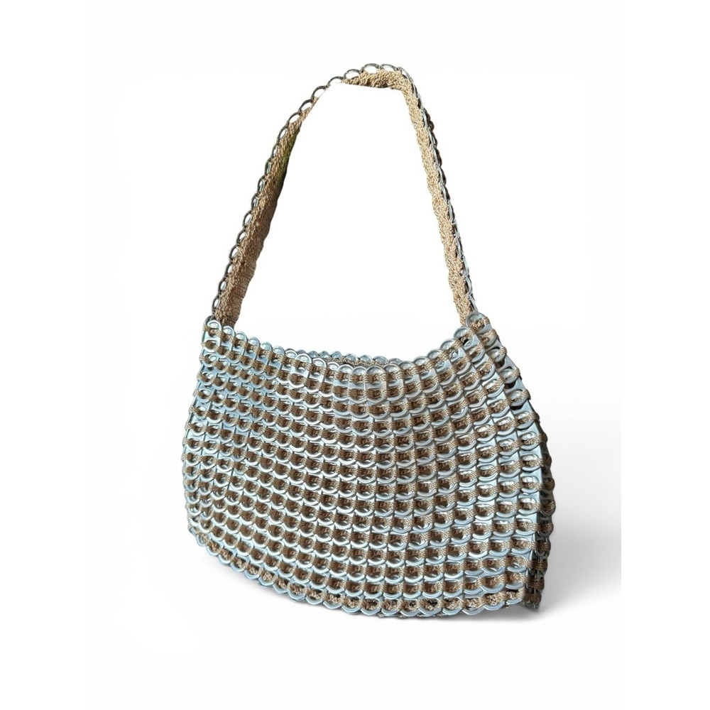 Escama Brasil Soda Can Pop Top Tab Woven Handbag hand Bag Purse